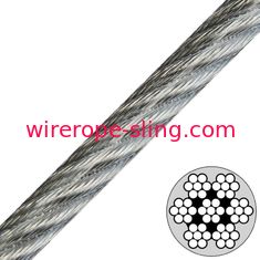 7x7 Coated Stainless Steel Wire Rope Twisted Flexibility Impact Resistance