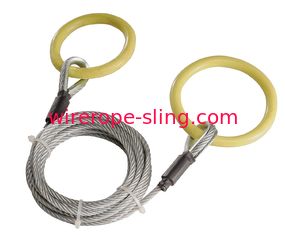 Timber Tuff Logging Choker Cable , Thimble Eye Sling TMW - 38 With Tow Ring