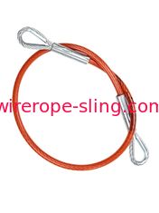 Red Pvc Coated Steel Cable Impact Toughness Various Terminations For Versatility