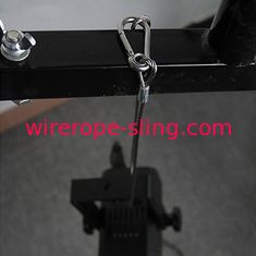 Tight Structure Wire Rope Sling Security Lanyard High Temperature Resistance
