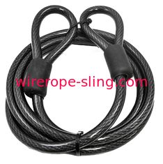 12mm Wire Rope Sling Vinyl Coated Braided Steel With Sealed Looped Ends