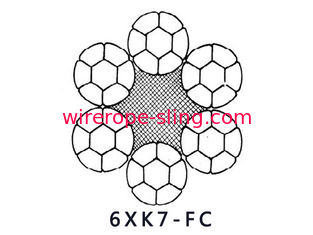 6XK7+FC 6TX7+FC Steel Wire Rope Good Fatigue Resistance And Extrusion Resistance