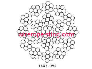 18X7 IWS Non Rotating Wire Rope 45mm - 73mm For Hoisting And Boom Lifting Crane