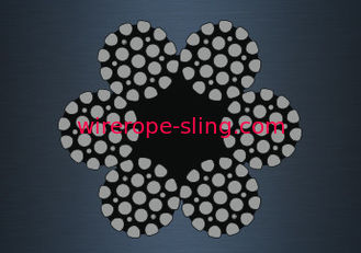 Swabbing Lines Galvanized Wire Rope Filler Compacted Dimensional Stability
