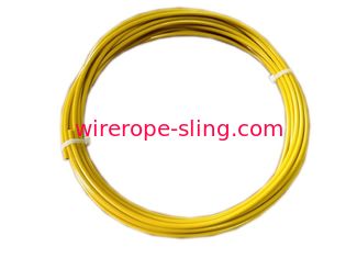 Yellow Decorative Wire Rope , Coated Stainless Steel Cable Corrosion Resistant