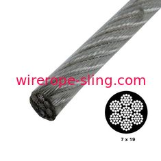 Strong Vinyl Coated Wire Rope , Steel Security Cable 7x19 0.9mm-50mm Wire Gauge