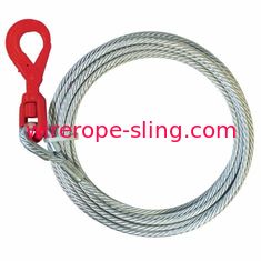 Heavy - Duty Hook Rope Winch Line Long Service Life Durable With Self Closing Latch