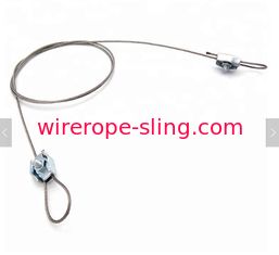 Lighting Steel Wire Rope Sling Diameter 1.5mm With Screw Clamp 7 X 7 Construction