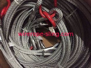 Two Leg Wire Rope Sling Heavy Duty Thimble To Thimble1-1/2" Oblong Master Link