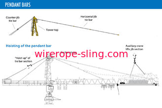 Rotating Tower Crane Hoisting Coated Wire Rope LKS 16-6 Rotation Resistant