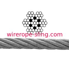 Durable 304 Galvanised Steel Rope 7x7 For Stainless Cable Balustrading