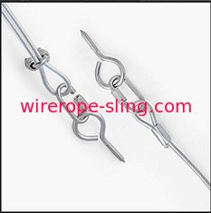 Galvanized Wire Rope Assemblies Zip Ties TurnBuckles Wire Crimp Screw Hooks Include