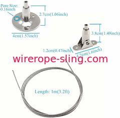 4 Pcs Suspension Cables Kit 4mm Stainless Steel Wire Rope For Billboard Painting