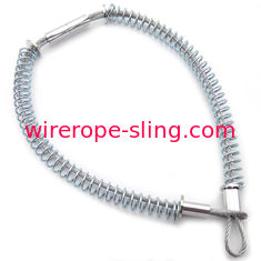 10mm Spring Through Stainless Wire Rope Sling Whips Check Safety Cable