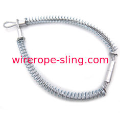 10mm Spring Through Stainless Wire Rope Sling Whips Check Safety Cable