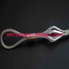 Single Eye Double Strand Knitting Wire Rope Sling Cable Sock Ahead Track Mesh Grip