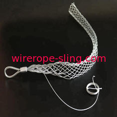 Hot Galvanised Wire Rope Single Side Dragging Wrap Cable Grip For Cable Pulling