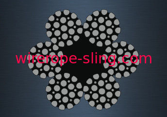 Swabbing Lines Galvanized Wire Rope Filler Compacted Dimensional Stability