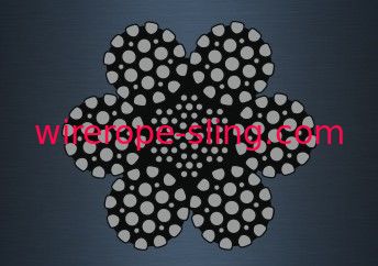 Compacted Galvanized Steel Rope , Drilling Line Wire Rope CE Certificated