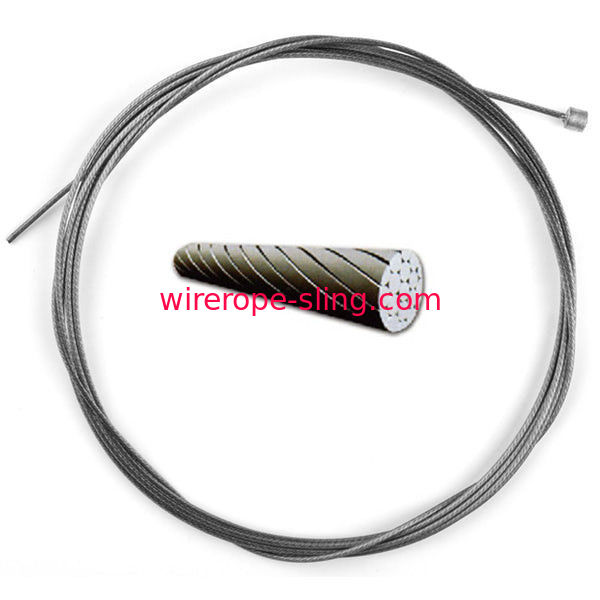 Smooth Surface Bike Gear Cable , Stainless Steel Wire Cable 1960MPA Tensile Strength
