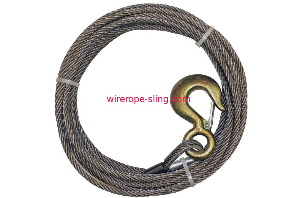 B / A Rope Winch Line Alloy Hook High Crush Resistance With Safety Catch