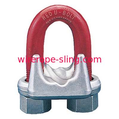 US G450 Wire Rope Clamps Clips Red Painted Endurable Corrode Steel Color