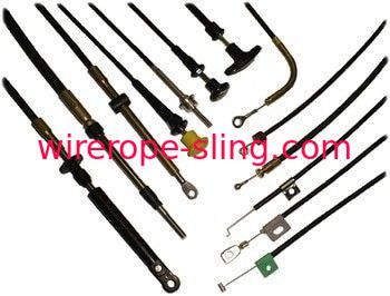 Vinyl Coated Wire Rope Assemblies Mechanical Push Pull For Control Cable