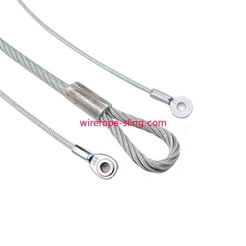 Din Aisi Standard Wire Rope Sling 800 - 1500mm With High Breaking Load