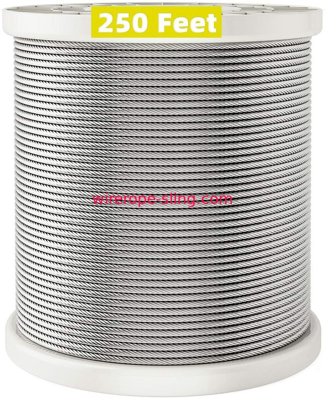 1/8 T316 Deck Railing 250FT Aircraft Grade Wire Rope