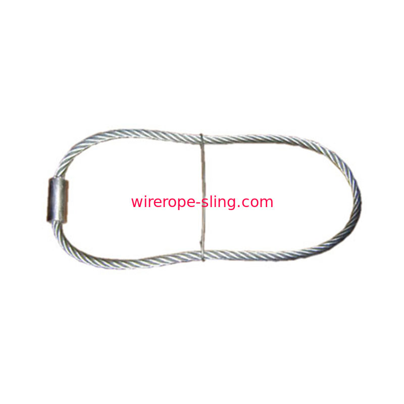 Galvanized steel wire rope sling lifting anchor for concrete construction
