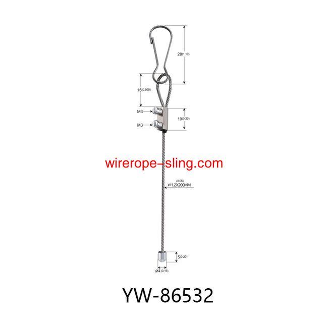 SUS Wire Rope Cable Slings With Dia Casting Stopper