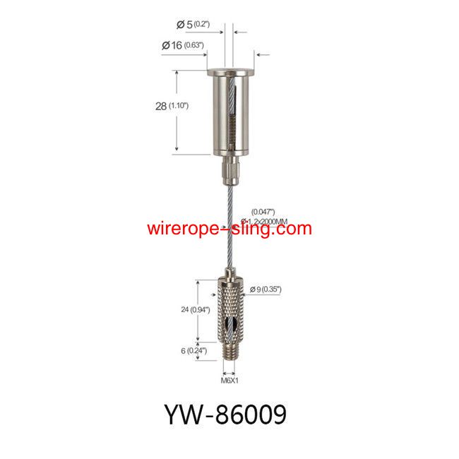 Lighting Hardware Linear Light wire suspension hanging kit Adjustable YW86005