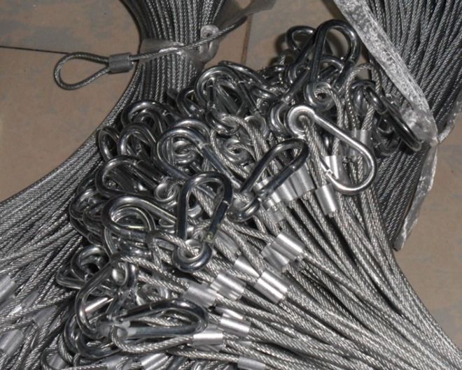 Light Weight Wire Rope Bridle Slings , Hoisting Wire Rope And Sling