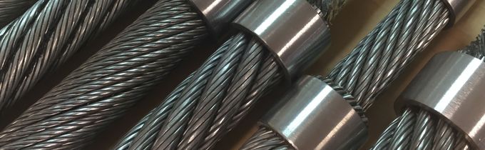 Compact Swaged Wire Rope Swaged Steel Wire Rope K6 X 26WS IWRC Linear Contact Processing For ...