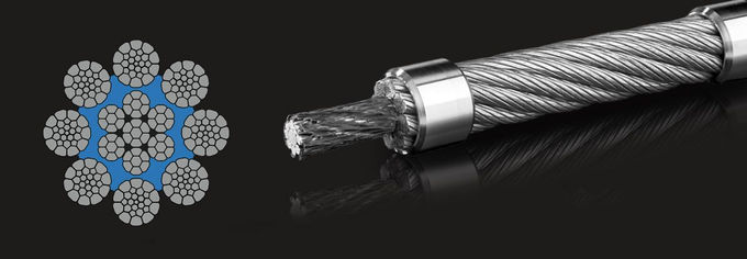 Type Kc Wire Rope Compacted Galvanized Steel Wire Rope 8 X K31WS - EPIWRC (K) For Tower Crane