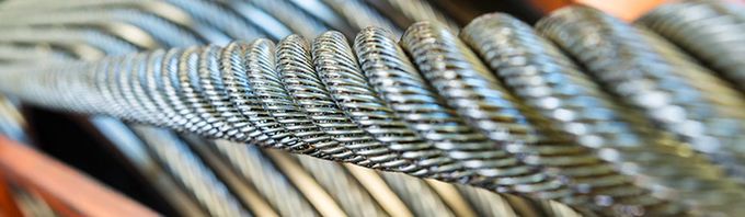 Derricking Steel Rope Cable 8 X 55 Sws Durable With Galvanized Surface