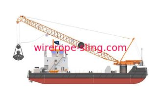 Mobile Crane Pendant Cable Fiber Core Wire Rope 8 X K25f Epiwrc Wear Resistance