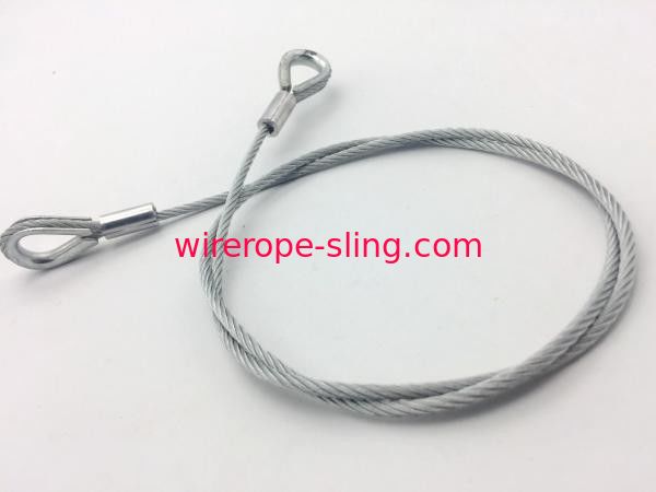 Flemish eye Wire Rope Sling Wear Resistance Light Weight Corrosion  Resistance