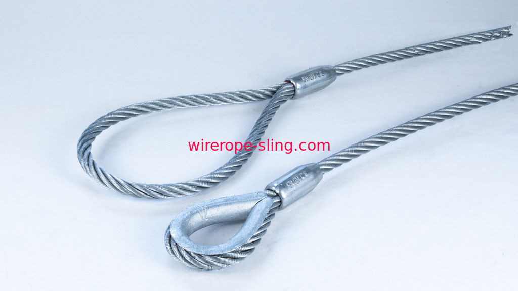 Domestic - Wire Rope Sling - Eye and Eye - Rope Dia: 2 in, Length 10 ft