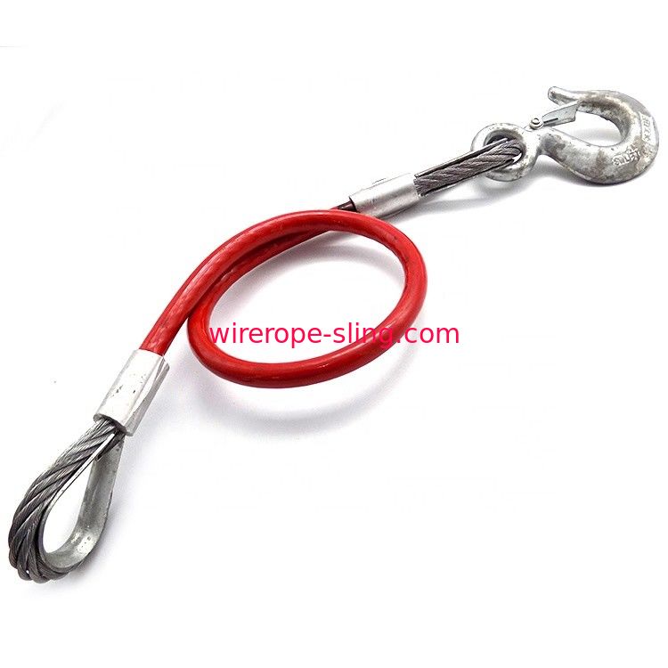 Durable Steel Wire Rope Sling Safety Pressed Wire Cable Tow Crane