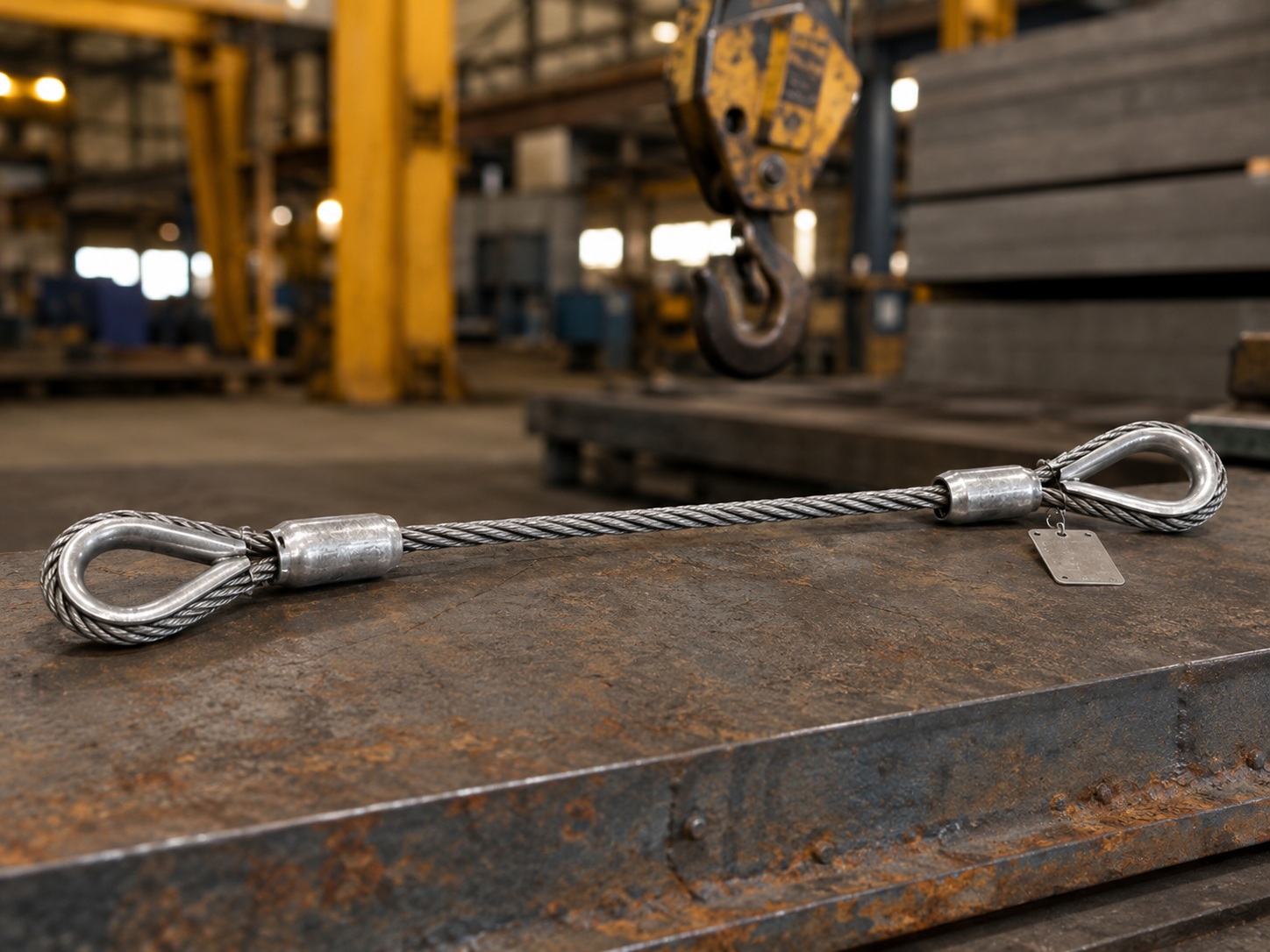 Heavy Duty Steel Wire Rope Sling Application Heavy Duty Steel Wire Rope Sling Application