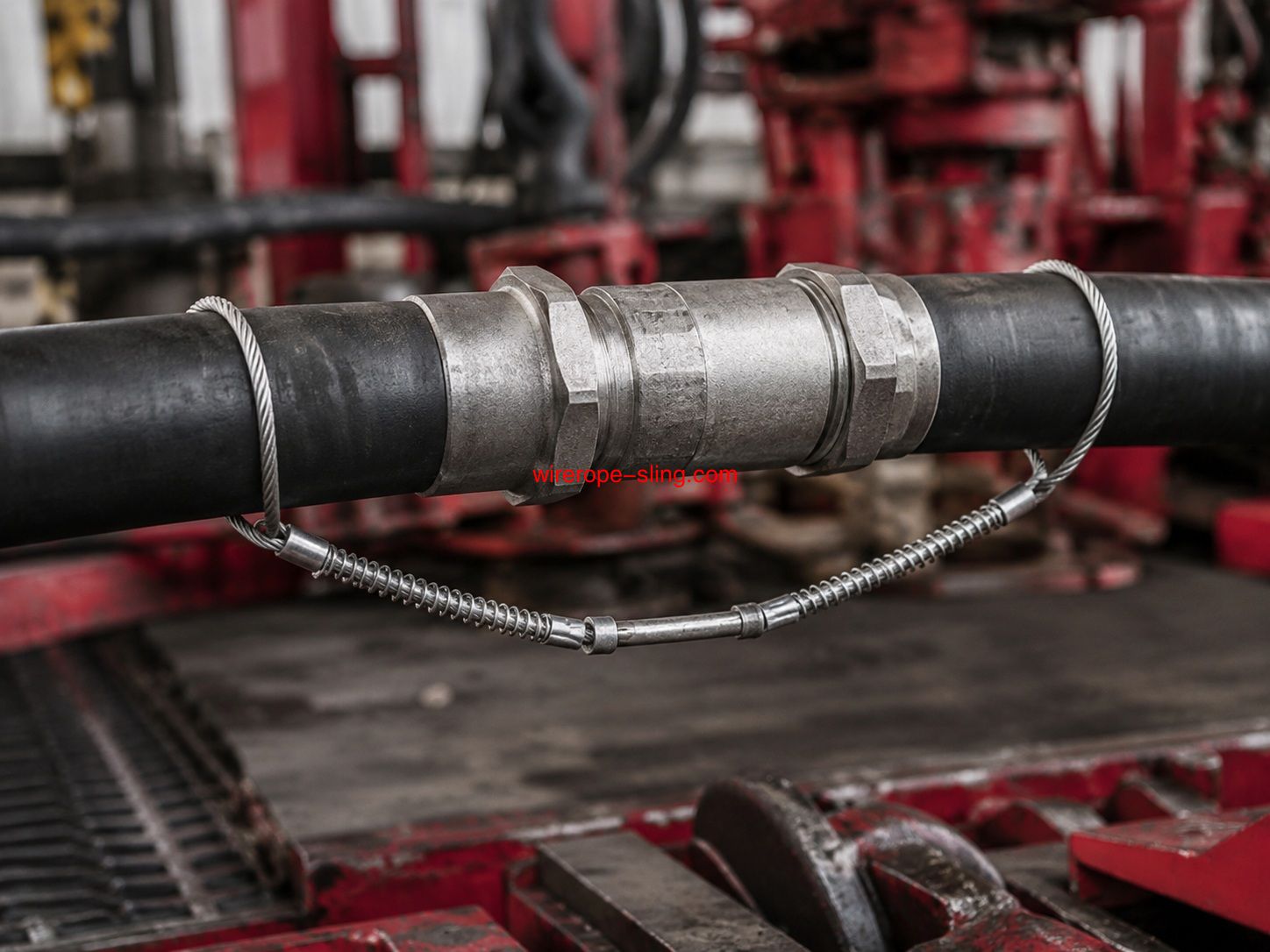 Custom Oilfield Hose Safety Cable for High Pressure Hose Restraint and Hose Whip Protection
