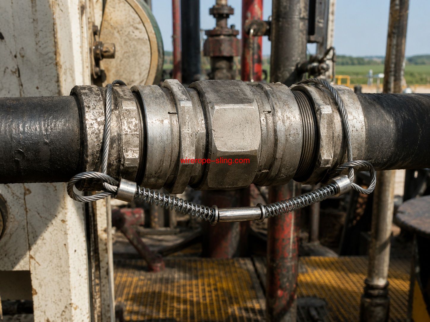 Custom Oilfield Hose Safety Cable for High Pressure Hose Restraint and Hose Whip Protection