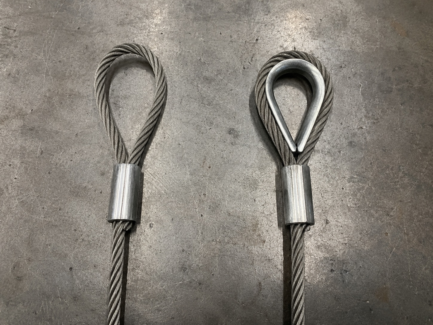 Soft Eye vs Thimble Eye Wire Rope Sling Soft Eye vs Thimble Eye Wire Rope Sling