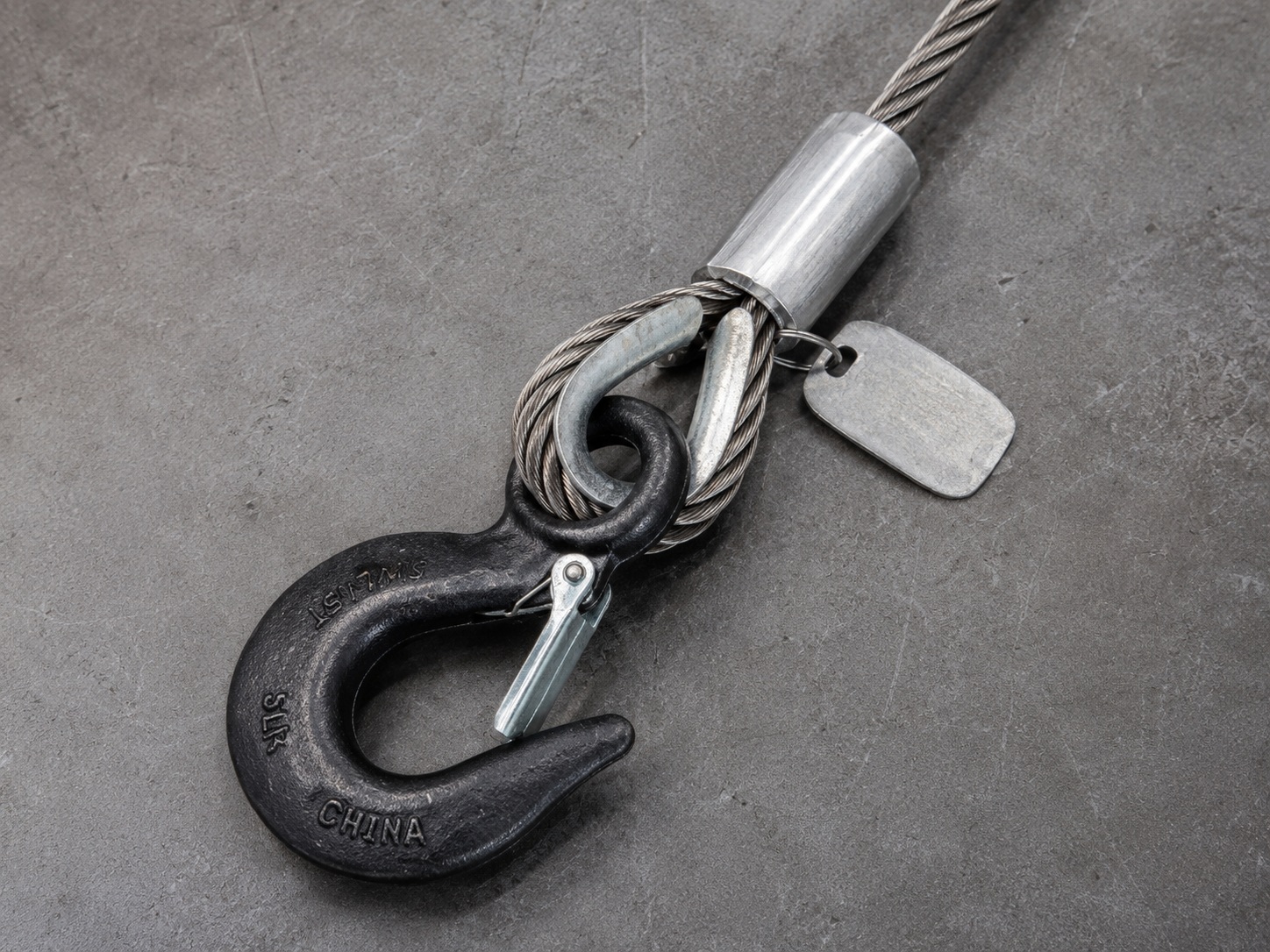 Wire Rope Sling Hook Assembly Details