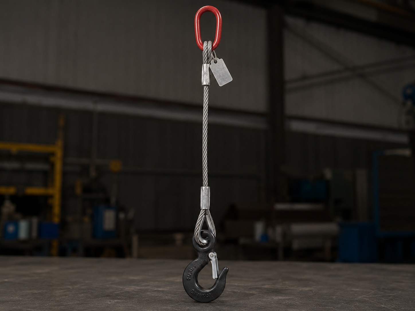 Wire Rope Sling with Hook for Industrial Lifting